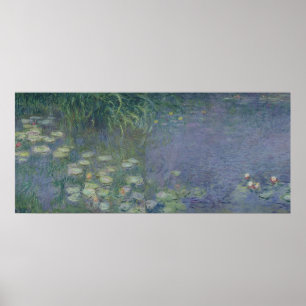 Wasserlilien Claudes Monet  : Morgen, 1914-18 Poster