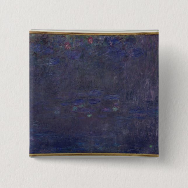 Wasserlilien Claudes Monet |: Reflexionen der Button (Vorderseite)