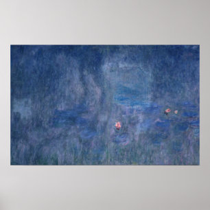 Wasserlilien Claudes Monet  : Reflexionen der Poster