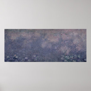 Wasserlilien Claudes Monet  : Zwei weinende Weiden Poster
