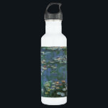 Wasserlilien durch Claude Monet, Vintage Blumen Edelstahlflasche<br><div class="desc">Waterlilies (1916) durch Claude Monet. Wasser-Lilien ist eine Vintage Blumenmalerei der feinen Kunst des Impressionismus. Monets Frühlingsjahreszeit-Blumengarten in Giverny, Frankreich. Diese Landschaft ist eine vieler Veränderungen der Wasserlilienmalereien, die Monet durch seinen Teich malte. Über den Künstler: Claude Monet (1840-1926) war ein Gründer der französischen Impressionistmalereibewegung mit die meisten seinen Malereien,...</div>