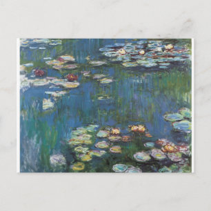 Wasserlilien, eines von vielen Gemälden von Clade Postkarte
