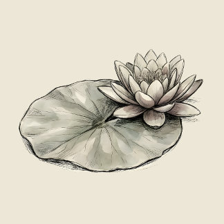 Wasserlilien-Frosch-Serie Botanischer Papier- Unte Rechteckiger Pappuntersetzer