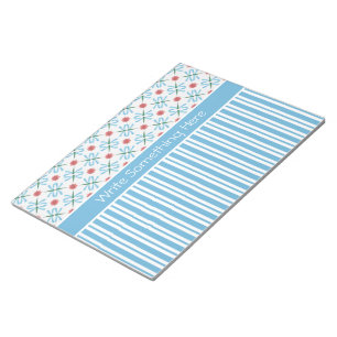 Wasserlilien, Libellen, Stripes Notepad, Jotter Notizblock