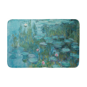 Wasserlilien, Ölgemälde der Kunst, Claude Monet Badematte