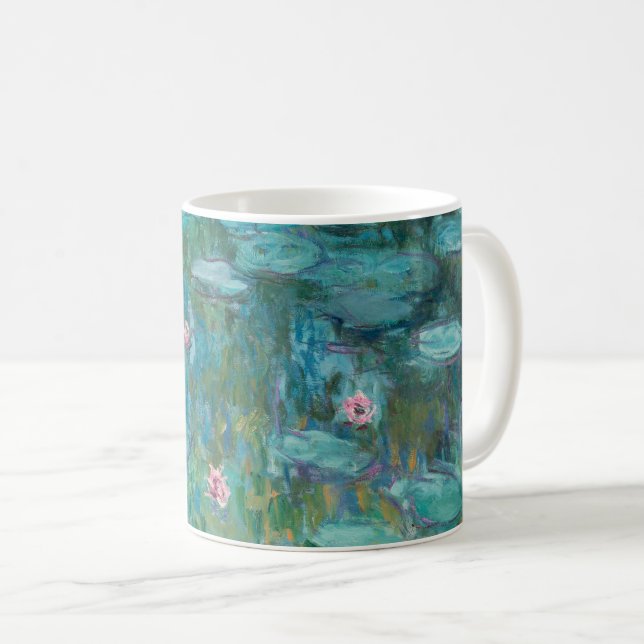Wasserlilien, Ölgemälde der Kunst, Claude Monet Kaffeetasse (VorderseiteRechts)