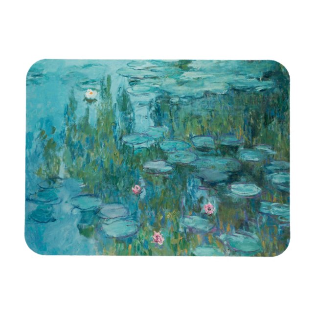 Wasserlilien, Ölgemälde der Kunst, Claude Monet Magnet (Horizontal)