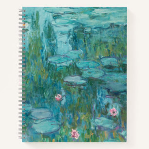 Wasserlilien, Ölgemälde der Kunst, Claude Monet Notizbuch