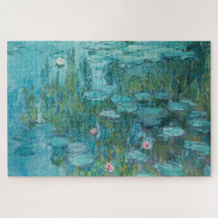 Wasserlilien, Ölgemälde der Kunst, Claude Monet Puzzle