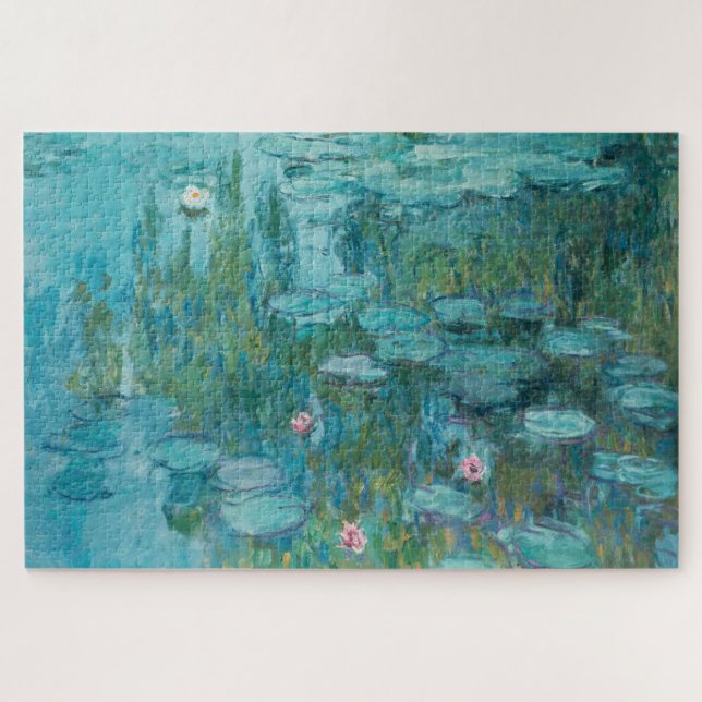 Wasserlilien, Ölgemälde der Kunst, Claude Monet Puzzle (Horizontal)