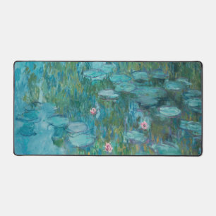 Wasserlilien, Ölgemälde der Kunst, Claude Monet Schreibtischunterlage