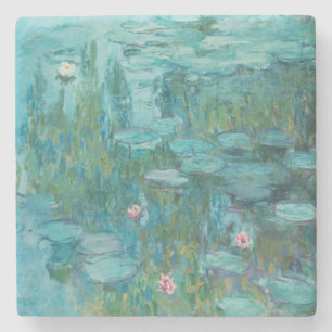 Wasserlilien, Ölgemälde der Kunst, Claude Monet Steinuntersetzer