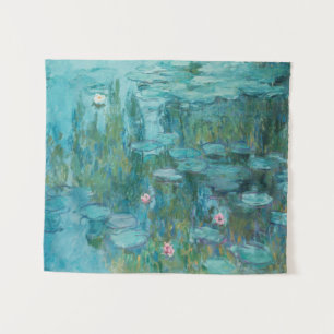 Wasserlilien, Ölgemälde der Kunst, Claude Monet Wandteppich
