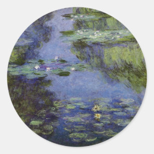 Wasserlilien Runder Aufkleber