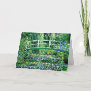Wasserlilien und Japanische Brücke, Claude Monet C Karte