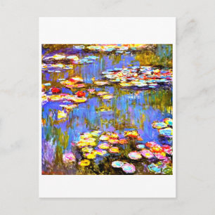 Wasserlilien von Claude Monet - Art Post Card Postkarte