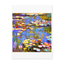 Wasserlilien von Claude Monet - Art Post Card