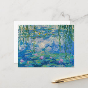 Wasserlilien von Claude Monet Feiertagspostkarte