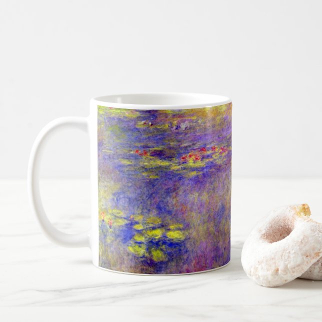 Wasserlilien von Claude Monet Kaffeetasse (Mit Donut)