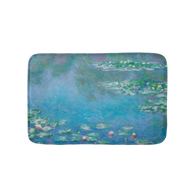 Wasserlilien von Claude Monet Kunstmalerei Badematte (Vorderseite)