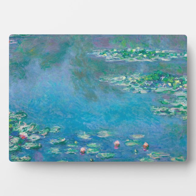 Wasserlilien von Claude Monet Kunstmalerei Fotoplatte (Vorderseite)