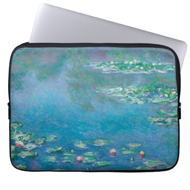Wasserlilien von Claude Monet Kunstmalerei Laptopschutzhülle (Vorderseite)