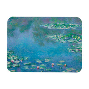 Wasserlilien von Claude Monet Kunstmalerei Magnet
