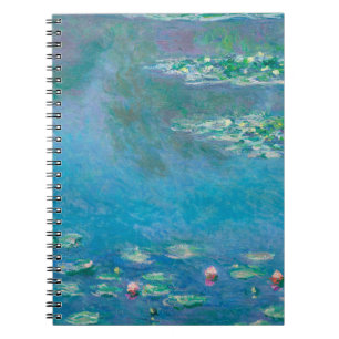 Wasserlilien von Claude Monet Kunstmalerei Notizblock