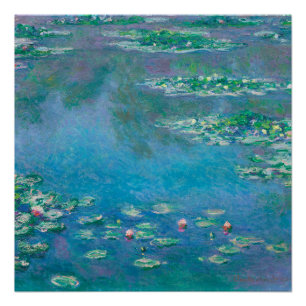 Wasserlilien von Claude Monet Kunstmalerei Poster