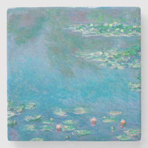 Wasserlilien von Claude Monet Kunstmalerei Steinuntersetzer