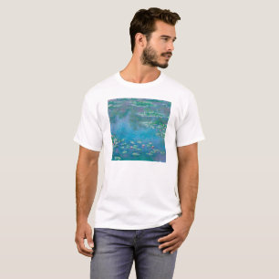 Wasserlilien von Claude Monet Kunstmalerei T-Shirt