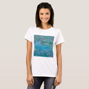 Wasserlilien von Claude Monet Kunstmalerei T-Shirt