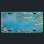 Wasserlilien von Claude Monet Kunstmalerei US Nummernschild<br><div class="desc">Schönes Meisterwerk von Claude Monet - Water Lilies aus seinem Garten in Giverny,  Frankreich. Eines der berühmtesten Kunstgemälde in der Kunstgeschichte und ein schönes Beispiel für Impressionismus. Das ist wirklich ein wunderbares Kunstwerk und ein großartiges Geschenk für Kunstliebhaber.</div>