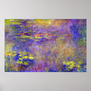 Wasserlilien von Claude Monet Poster