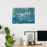 Wasserlilien von Claude Monet Poster<br><div class="desc">Claude Monet - Wasserlilien,  1916-1919. Oscar-Claude Monet (1840-1926) war ein französischer Maler und Gründer impressionistischen Gemäldes,  der als wichtiger Vorläufer des Modernismus angesehen wird,  insbesondere in seinen Versuchen,  die Natur so zu malen,  wie er sie wahrnahm.</div>