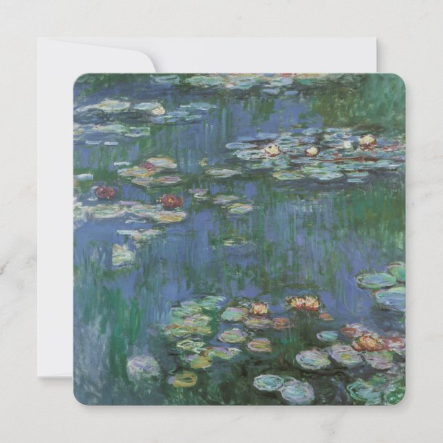 Wasserlilien von Claude Monet, Vintage Blume (Vorderseite)