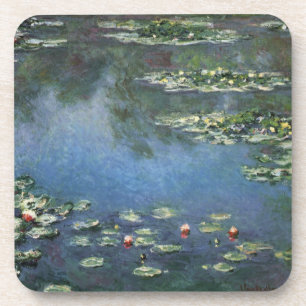 Wasserlilien von Claude Monet, Vintage Blume Getränkeuntersetzer