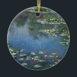 Wasserlilien von Claude Monet, Vintage Blume Keramikornament<br><div class="desc">Water Lilies (1906) von Claude Monet ist ein Vintager Impressionismus Kunstlandschaft Blumen Gemälde. Es ist eine von vielen Variationen von Wasserliliengemälden, die Monet in seinem Blumengarten in Giverny, Frankreich, gemalt hat. Wasserlilie Blume in einem Teich der Frühjahrszeit. Über den Künstler: Claude Monet (1840-1926) war Gründer der französischen impressionistischen Malerei, wobei...</div>
