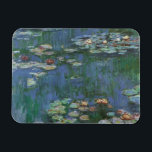 Wasserlilien von Claude Monet, Vintage Blume Magnet<br><div class="desc">Wasserlilien (1916) von Claude Monet. Water Lilies ist ein Vintager Impressionismus schöne Kunst Blumenbild. Monets Blumengarten im Frühjahr in Giverny, Frankreich. Diese Landschaft ist eine von vielen Variationen von Wasserliliengemälden, die Monet von seinem Teich gemalt hat. Über den Künstler: Claude Monet (1840-1926) war Gründer der französischen impressionistischen Malerei, wobei die...</div>