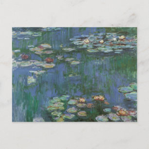 Wasserlilien von Claude Monet, Vintage Blume Postkarte