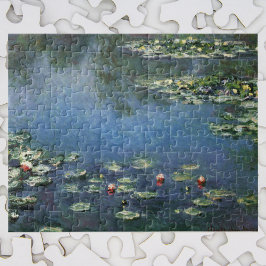 Wasserlilien von Claude Monet, Vintage Blume Puzzle
