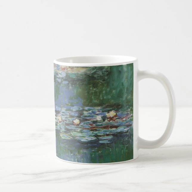 Wasserlilien von Claude Monet, Vintage Blume Tasse (Rechts)