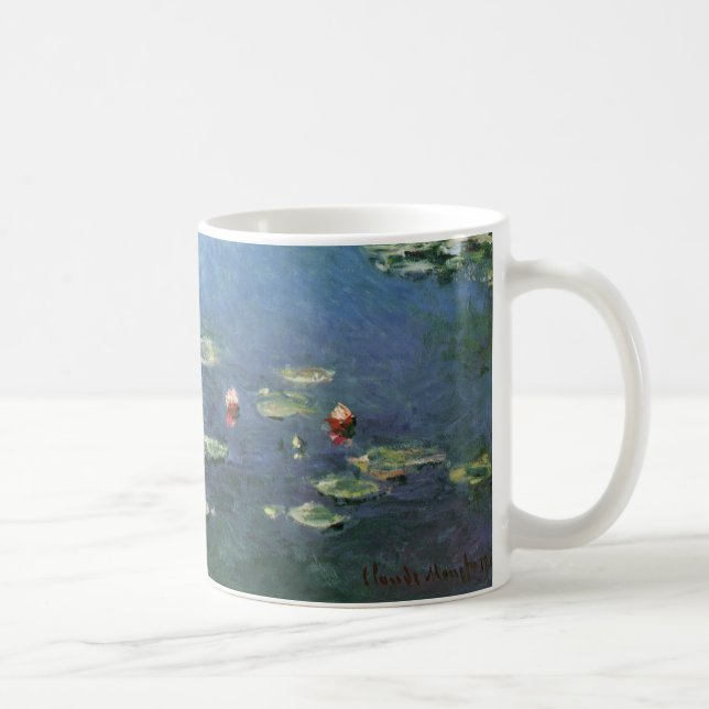 Wasserlilien von Claude Monet, Vintage Blume Tasse (Rechts)