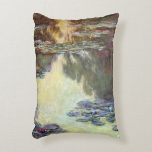 Wasserlilien von Claude Monet, Vintage Kunst Dekokissen