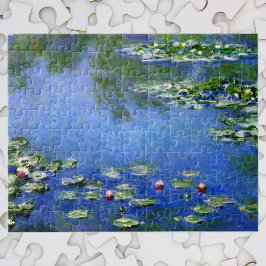 Wasserlilien von Claude Monet, Vintage Kunst Puzzle