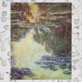 Wasserlilien von Claude Monet, Vintage Kunst Puzzle