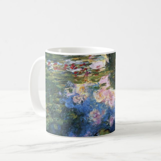 Wasserlilien von Claude Monet, Vintager Garten Kun Kaffeetasse (Vorderseite Links)