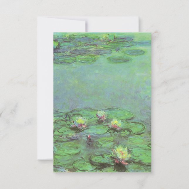 Wasserlilien von Claude Monet, Vintager Impression (Vorderseite)