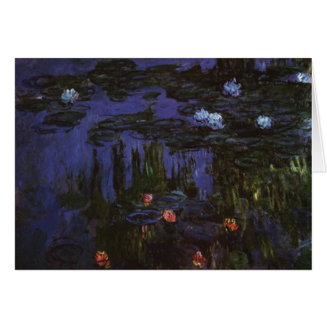Wasserlilien von Claude Monet, Vintager Impression (Vorderseite (Horizontal))