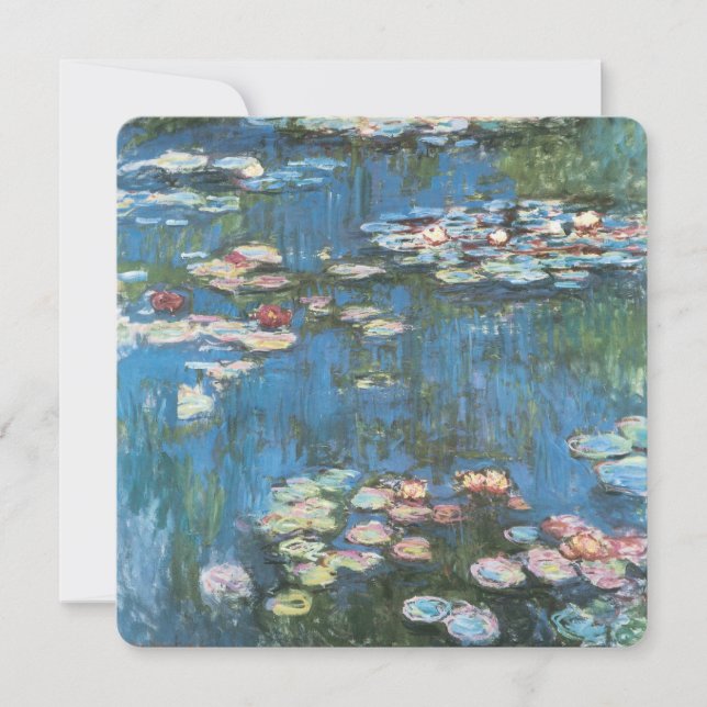 Wasserlilien von Claude Monet, Vintager Impression (Vorderseite)